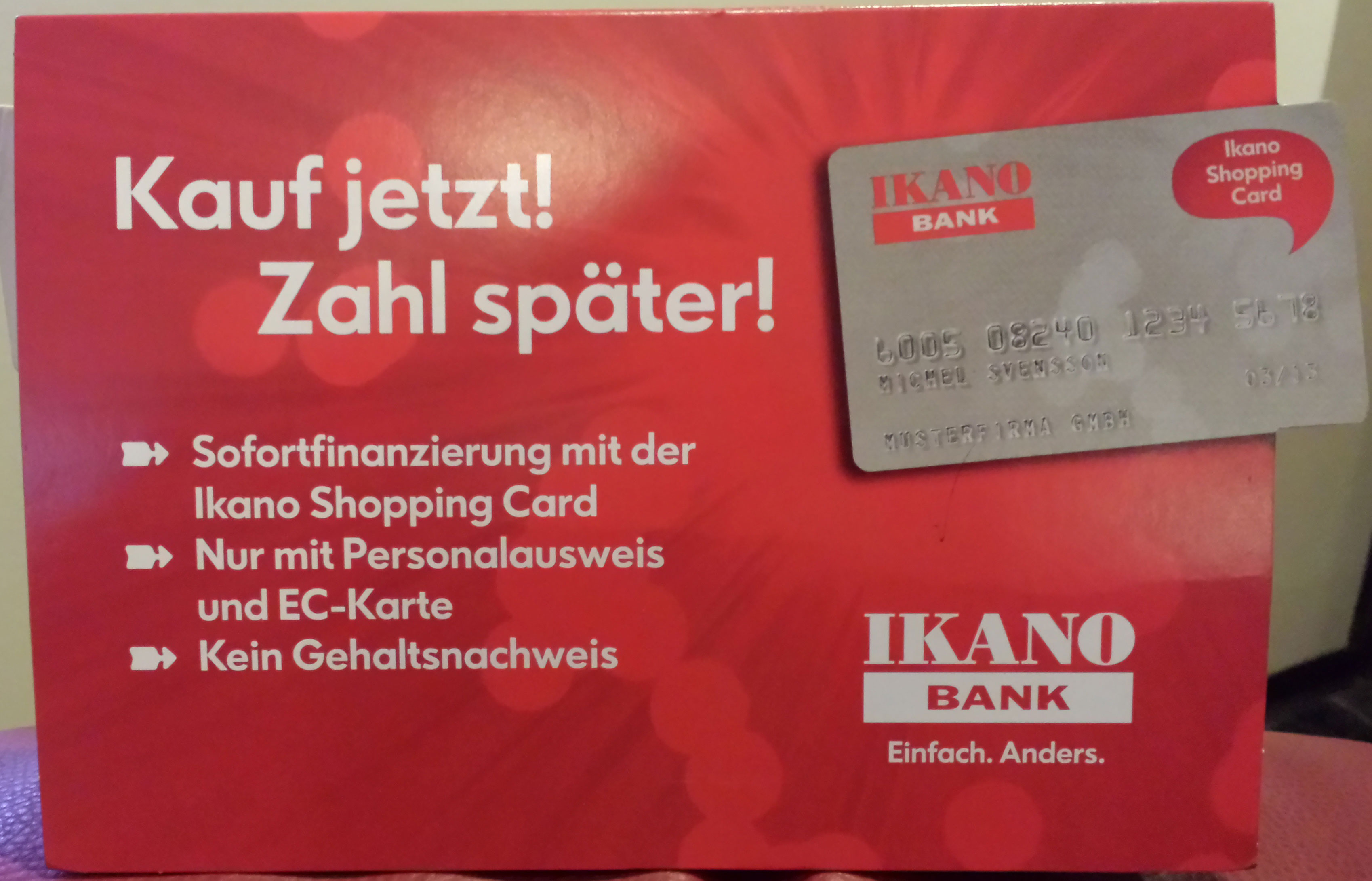 ikano bank kauf jetzt zahl später